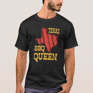 Texas GRILLEN Queen Barbecue Rauchen Fleisch GRILL T-Shirt