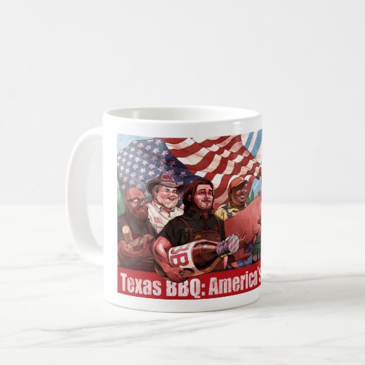 Texas-GRILLEN Tasse (Vorderseite Links)