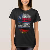 Texas Groots mit deutschen Wurzeln Deutschland T-Shirt (Vorderseite)