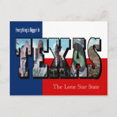 TEXAS Großbuchstabe Postkarte (Vorderseite)