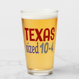 Texas Größe 10-4 LetterKenny Glas