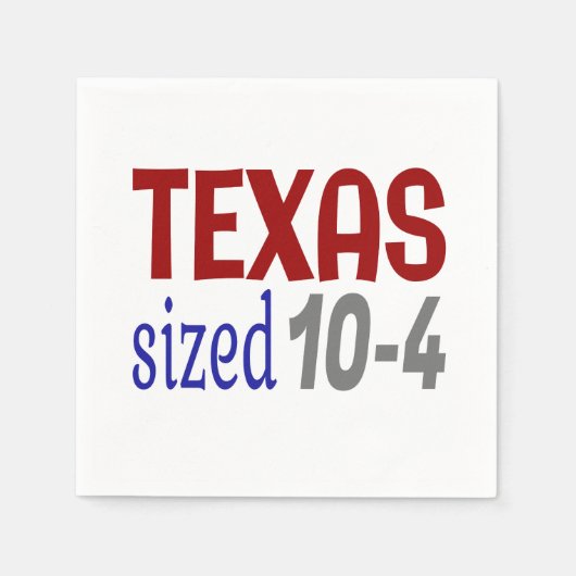 Texas Größe 10-4 LetterKenny Serviette (Vorderseite)