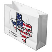 Texas Große Geschenktüte (Vorderseite Schrägansicht)