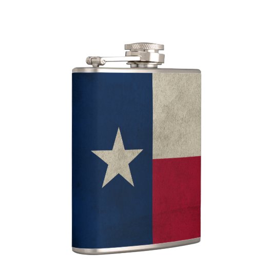 Texas Grunge - Lone Star Flag Flachmann (Rechts)