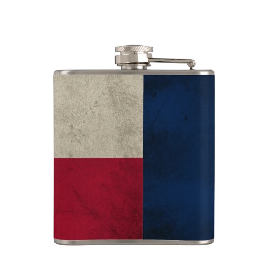 Texas Grunge - Lone Star Flag Flachmann (Rückseite)