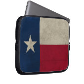 Texas Grunge - Lone Star Flag Laptopschutzhülle (Vorne Rechts)