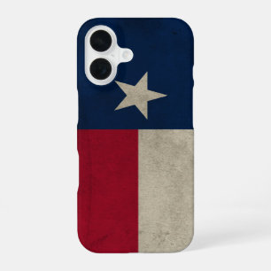 Texas Grunge- Lone-Star-Flagge iPhone 16 Hülle