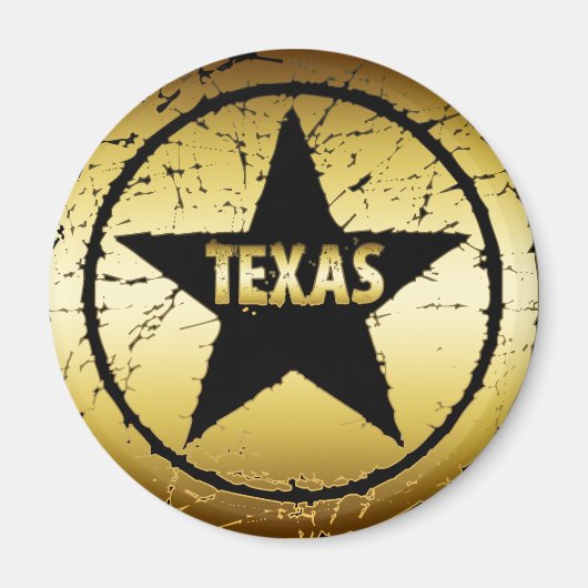 TEXAS GRUNGE STIL STAR MAGNET (Vorne)