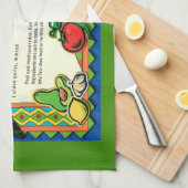 Texas Guacamole Geschirrtuch (Viertel Falte)