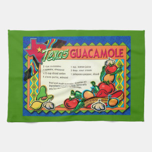 Texas-Guacamole-Rezept Geschirrtuch