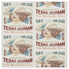 Texas Guinan Cowgirl Singer Western Fabric Stoff