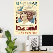 Texas Guinan Vintag singend Cowgirl Poster (Heimbüro)