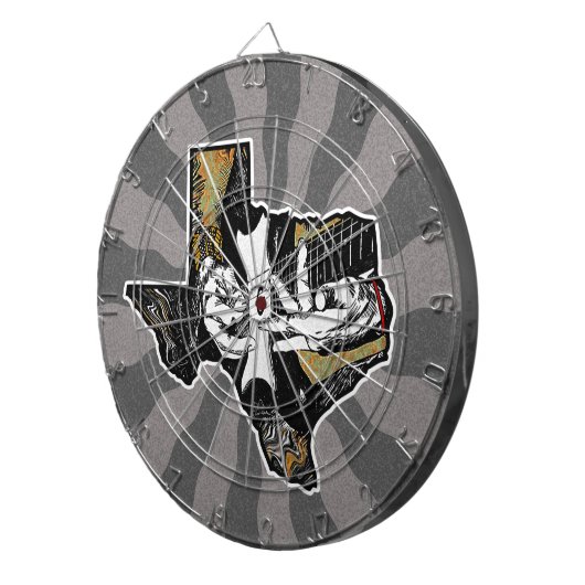 Texas Guitar Dartscheibe (Vorderseite rechts)