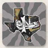Texas Guitar Getränkeuntersetzer (Vorderseite)