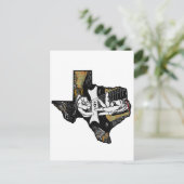 Texas Guitar Postkarte (Stehend Vorderseite)