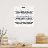 Texas Gun Law - Basic White - Verdeckte Carry Poster (Küche)