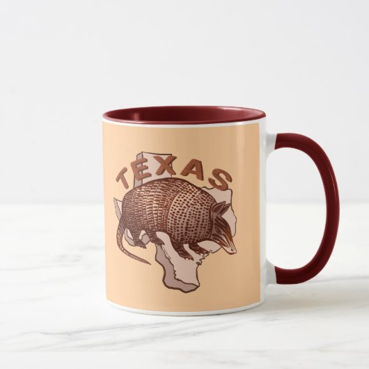 Texas Gürteltier Tasse (Rechts)