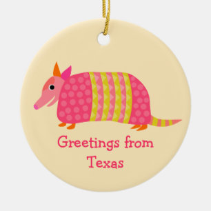 Texas-Gürteltier-Verzierung Keramikornament