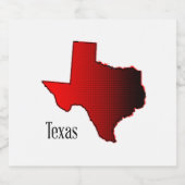 Texas Halftone Bierflaschenetikett (Einzelnes Label)