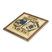 Texas halten 'Em Hand mit König und As Fliese (Seite)