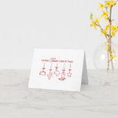 Texas Hanging Ornaments Weihnachtsgrüße Karte (Gelbe Blume)