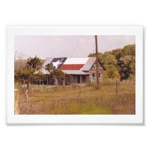 Texas-Haus eins Fotodruck