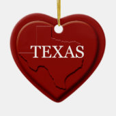 Texas Heart Karte Weihnachtsschmuck (Vorne)