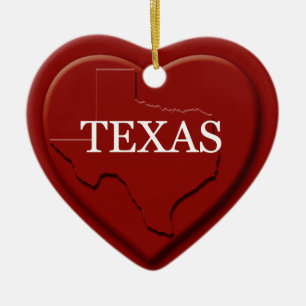 Texas Heart Karte Weihnachtsschmuck
