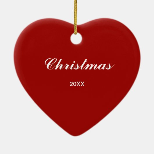 Texas Heart Karte Weihnachtsschmuck (Hinten)