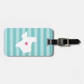 Texas Heart | ZUHAUSE STAAT Gepäckanhänger (Vorderseite horizontal)