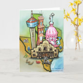 Texas Hill Country Card Karte (Gelbe Blume)
