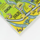 Texas Hill Country Fun Karte Fleecedecke (Ecke)