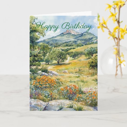 Texas Hill Country Karte (Gelbe Blume)