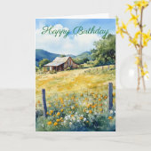 Texas Hill Country Karte (Gelbe Blume)