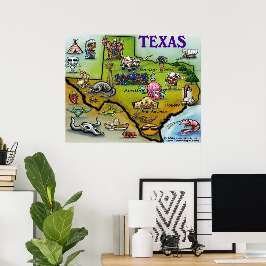 Texas Hill Country Poster (Heimbüro)