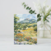 Texas Hill Country Postkarte (Stehend Vorderseite)