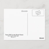 Texas Hill Country Ranch Postkarte (Rückseite)