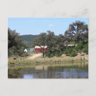 Texas Hill Country Ranch Postkarte
