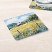 Texas Hill Country Rechteckiger Pappuntersetzer (angewinkelt)