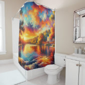 "Texas Hill Country: River Sunset" Duschvorhang (Beispiel)