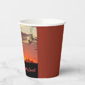 Texas Hill Country Sunset Paper Cup Pappbecher (Links)