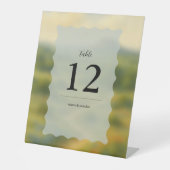 Texas Hill Country Wedding Table Name Cards Sockelschild (Vorderseite)