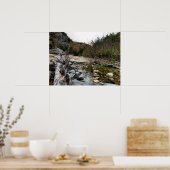 Texas Hill Land Felsen und Bach Poster (Küche)