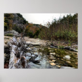 Texas Hill Land Felsen und Bach Poster (Vorne)