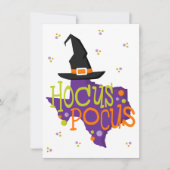 Texas Hocus Pocus Halloween Einladung (Vorderseite)