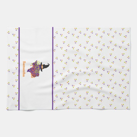 Texas Hocus Pocus Halloween Geschirrtuch (Horizontal)