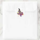 Texas Hocus Pocus Halloween Runder Aufkleber (Tasche)