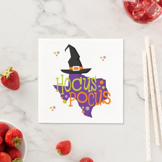 Texas Hocus Pocus Halloween Serviette (Beispiel)