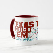Texas Hold 'Em Poker Tasse (Vorderseite Links)