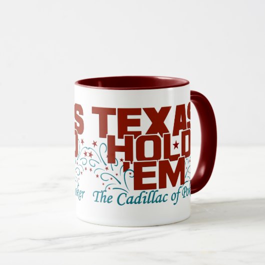 Texas Hold 'Em Poker Tasse (VorderseiteRechts)